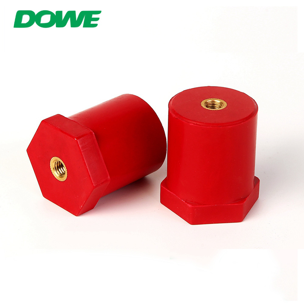 DOWE SB30X40 Аккумуляторные красные изоляторы шин с круглым шестигранником